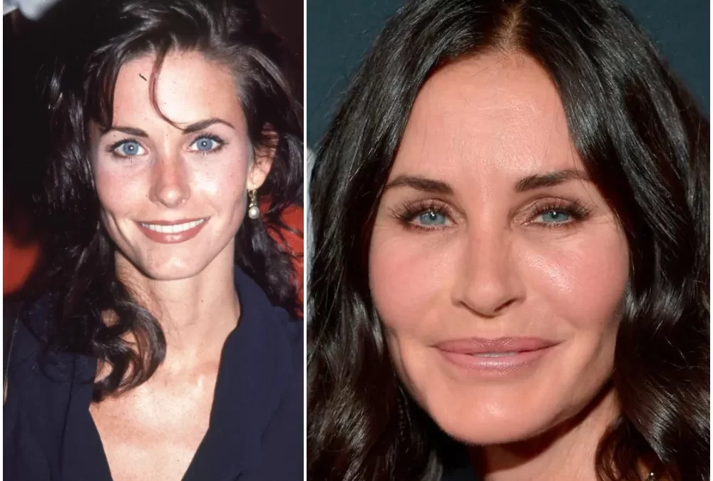 How has Courtney Cox changed over the years?